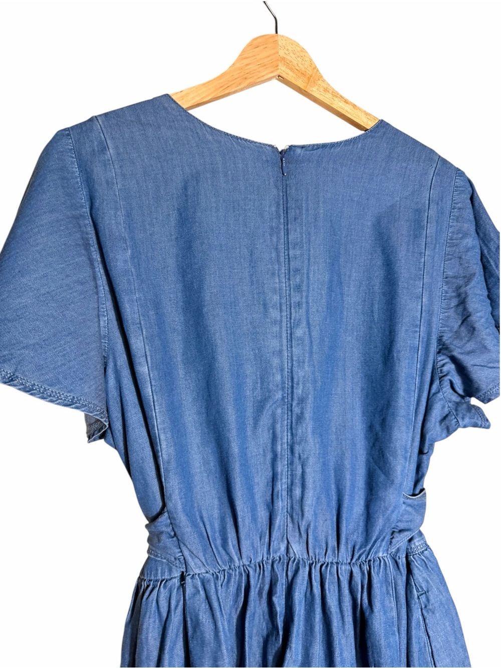 Lane Bryant Denim Wrap-Front Midi Dress - Picture 6 of 8